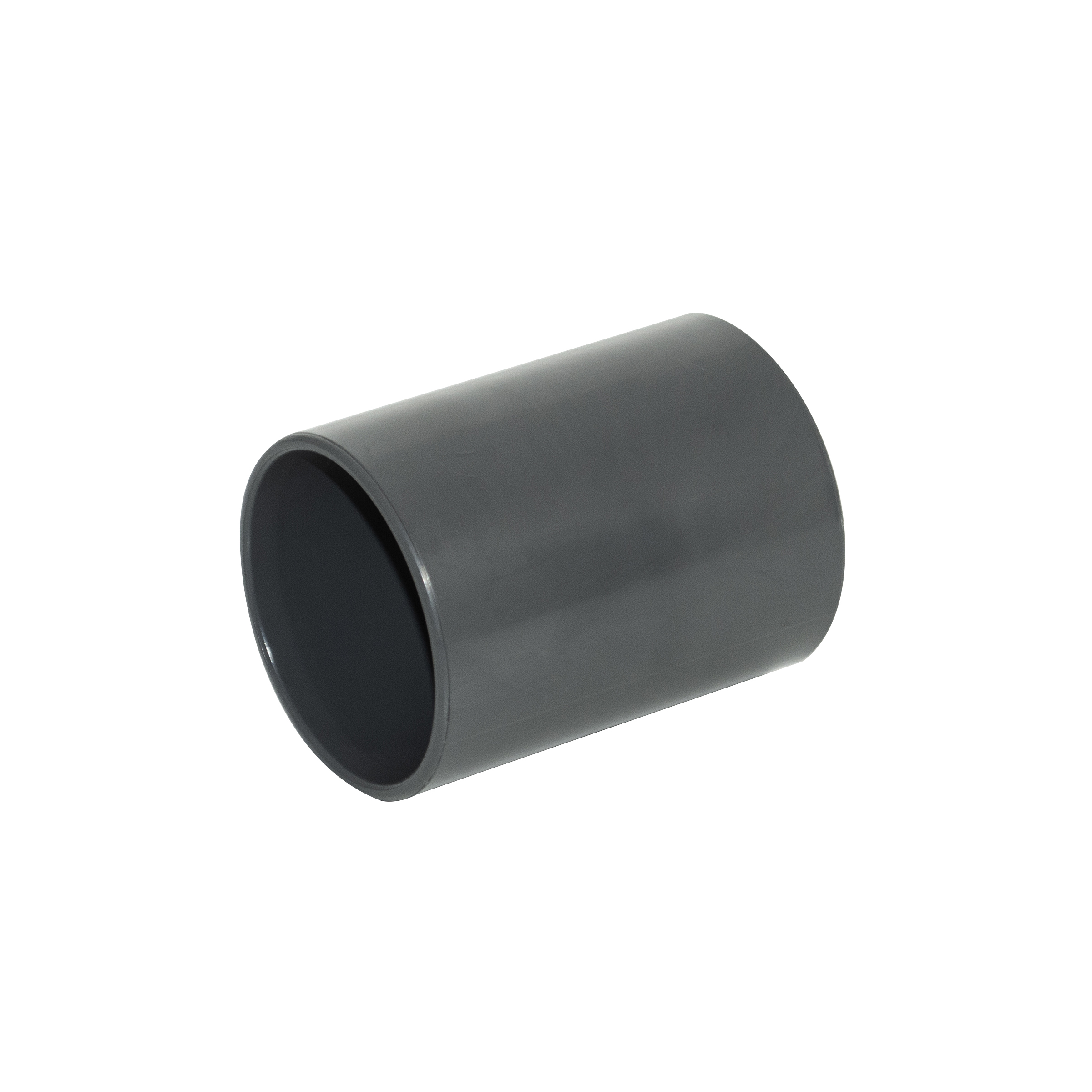 Floplast 40mm - 1½in Straight Coupling Solvent - Anthracite Grey (WS08AG)