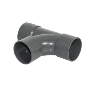 Floplast 32mm - 1¼in 87.5 ° Swept Tee Solvent - Anthracite Grey (WS22AG)