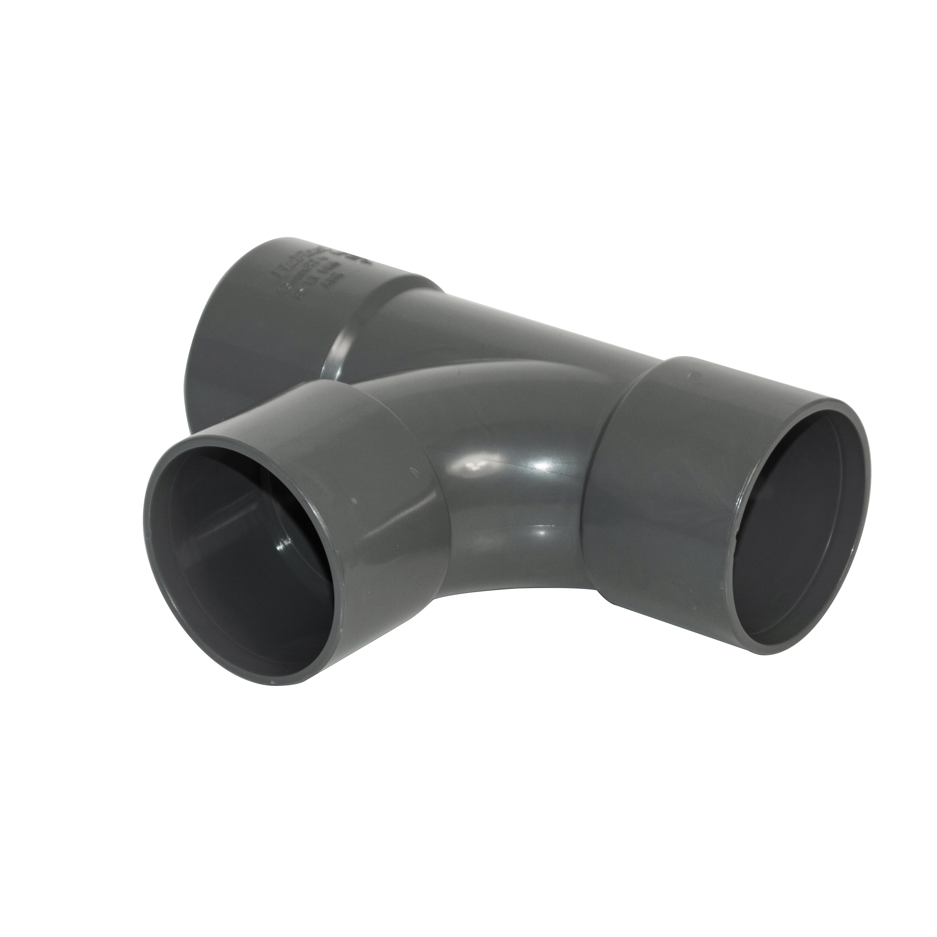 Floplast 40mm - 1½in 87.5 ° Swept Tee Solvent - Anthracite Grey (WS23AG)