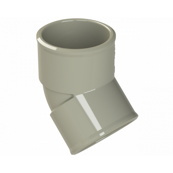Polypipe S2000 32mm MUPVC 45DEG Obt Bend - Solv - Grey (MU113SG)