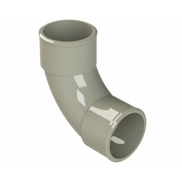 Polypipe S2000 32mm MUPVC 92.5DEG Swept Bend - Solv - Grey (MU114SG)