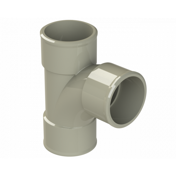 Polypipe S2000 32mm MUPVC 92.5DEG Swept Tee - Solv - Grey (MU116SG)