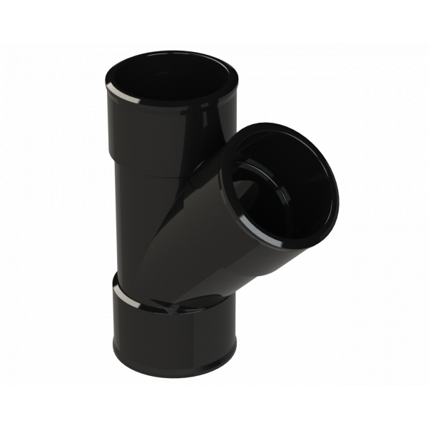 Polypipe S2000 MUPVC 32mm 45DEG Branch - Black (MU117B)