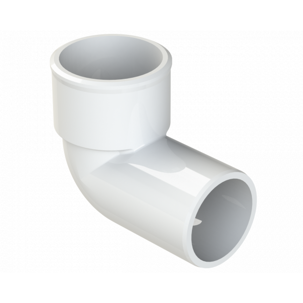 Polypipe S2000 32mm MUPVC 90DEG Conversion Bend - White (MU121W)