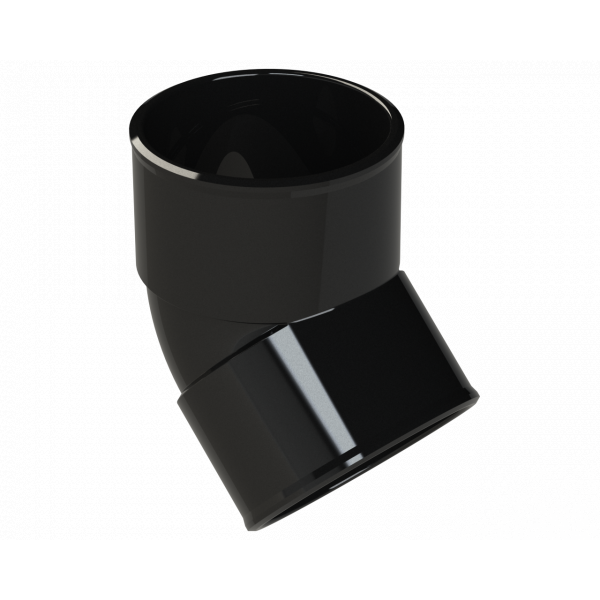Polypipe S2000 50mm MUPVC 45 Deg Obt Bend - Black (MU313B)