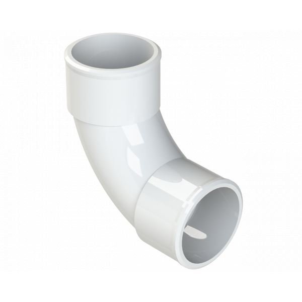 Polypipe S2000 50mm MUPVC 92.5DEG Swept Bend - White (MU314W)