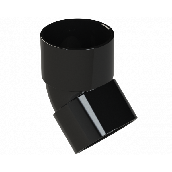Polypipe S/weld Obtuse Bend 45DEG 40mm - Black (WS18B)