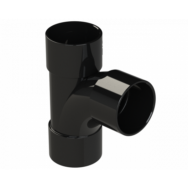 Polypipe S/weld Swept Tee 92.5DEG 32mm - Black (WS21B)