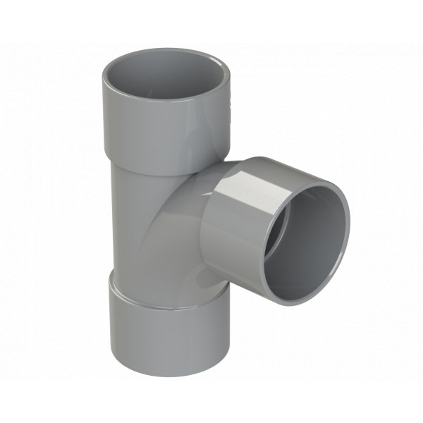 Polypipe S/weld Swept Tee 92.5DEG 32mm - Grey (WS21G)