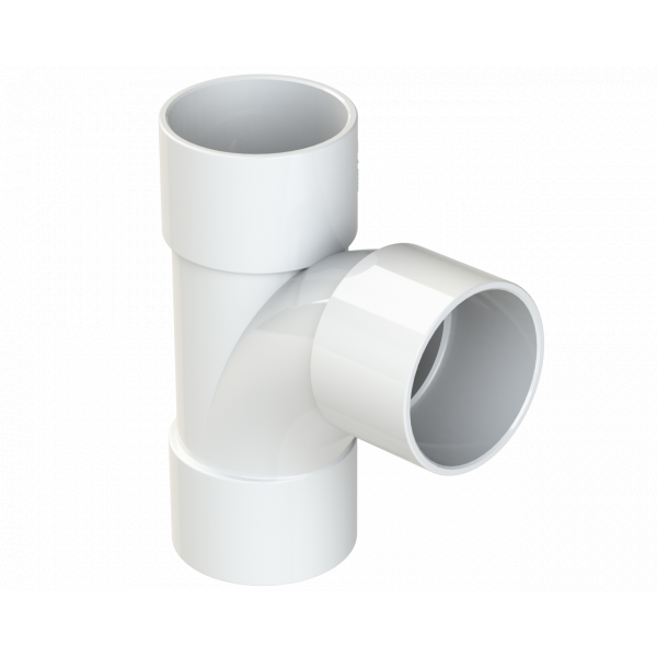 Polypipe S/weld Swept Tee 92.5DEG 32mm - White (WS21W)