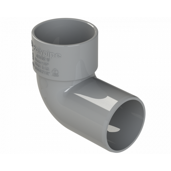 Polypipe S/weld Swivel Bend 92.5DEG 40mm - Grey (WS24G)