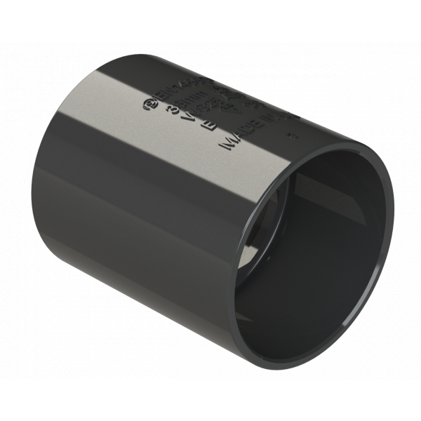 Polypipe S/weld Straight Coupling 32mm - Black (WS25B)