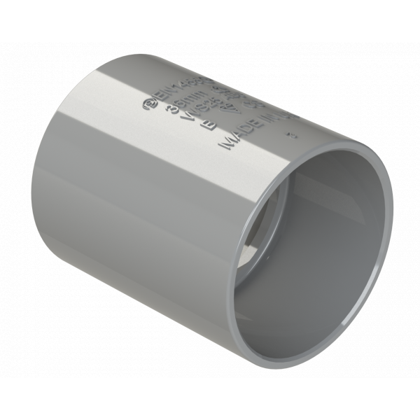 Polypipe S/weld Straight Coupling 32mm - Grey (WS25G)