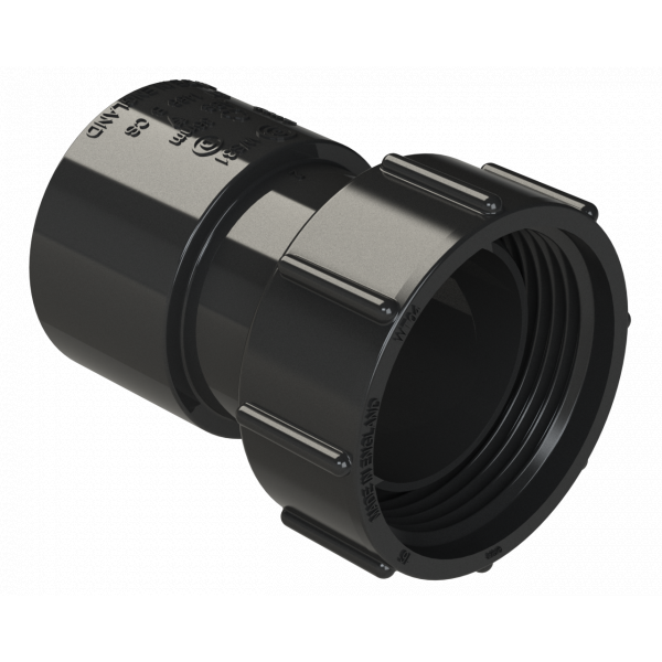 Polypipe S/weld Threaded Coupling 32mm - Black (WS31B)