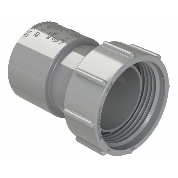 Polypipe S/weld Threaded Coupling 40mm - Grey (WS32G)