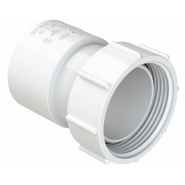 Polypipe S/weld Threaded Coupling 40mm - White (WS32W)