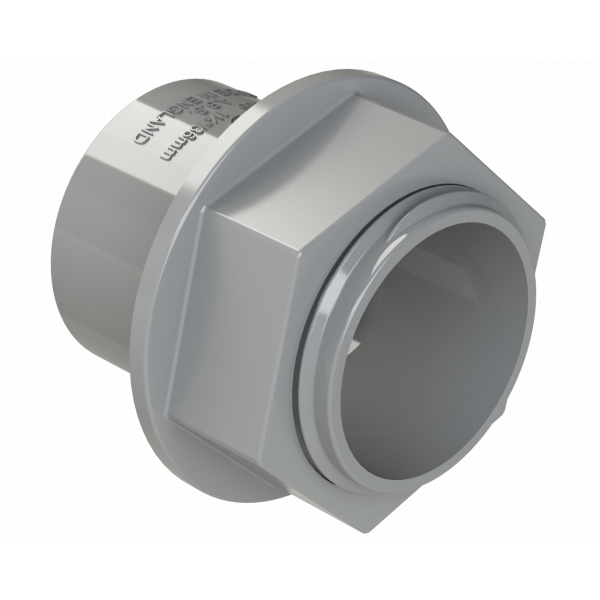 Polypipe S/weld Tank Connector 32mm - Grey (WS35G)