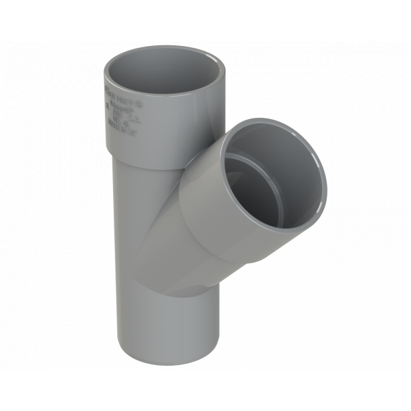Polypipe S/weld Junction 45DEG 40mm - Grey (WS40G)