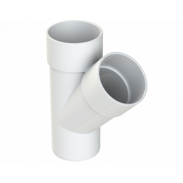Polypipe S/weld Junction 45DEG 50mm - White (WS53W)