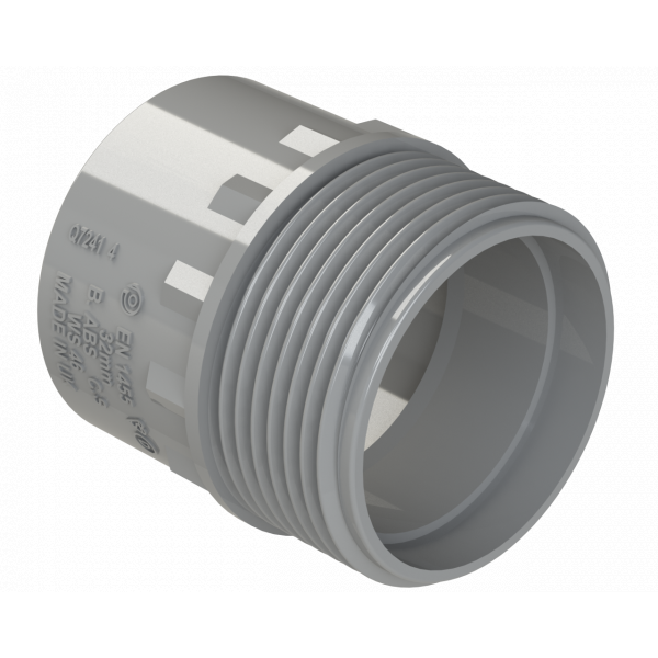 Polypipe S/weld Adaptor 50mm - Grey (WS57G)