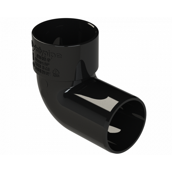 Polypipe S/weld Swivel Bend 92.5DEG 50mm - Black (WS60B)