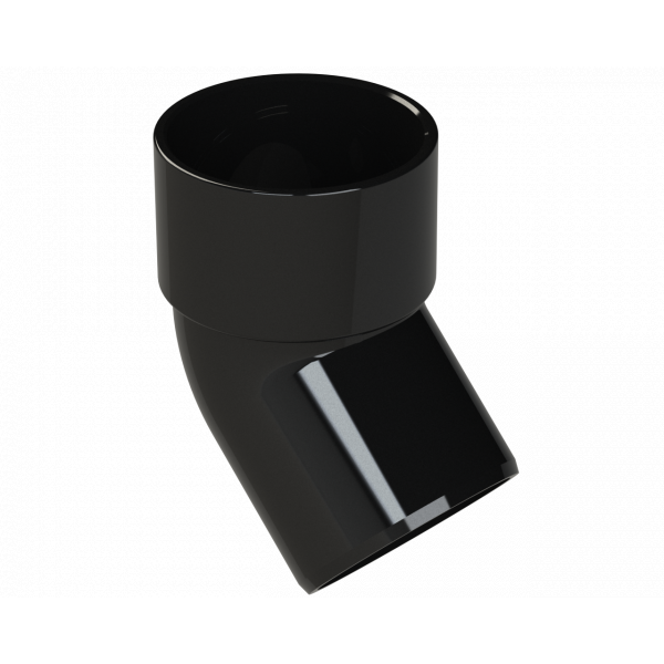 Polypipe S/weld Spigot Bend 45DEG 50mm - Black (WS66B)
